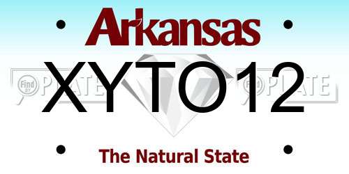 XYTO12 Arkansas License Plate