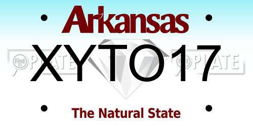 XYTO17 Arkansas License Plate