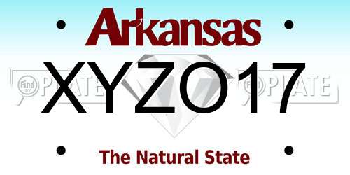 XYZO17 Arkansas License Plate