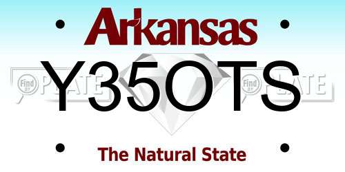 Y35OTS Arkansas License Plate