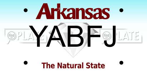 YABFJ Arkansas License Plate