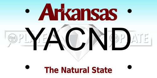 YACND Arkansas License Plate