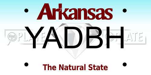 YADBH Arkansas License Plate