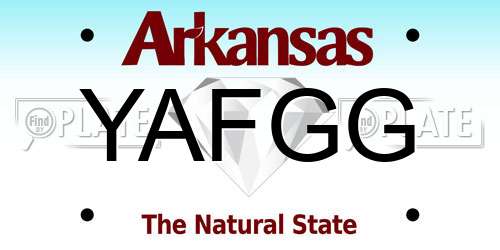 YAFGG Arkansas License Plate