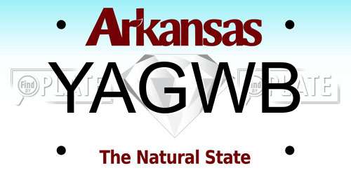YAGWB Arkansas License Plate