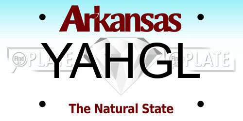 YAHGL Arkansas License Plate