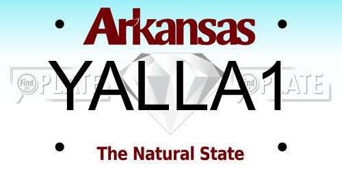 YALLA1 Arkansas License Plate