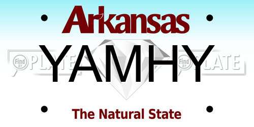 YAMHY Arkansas License Plate
