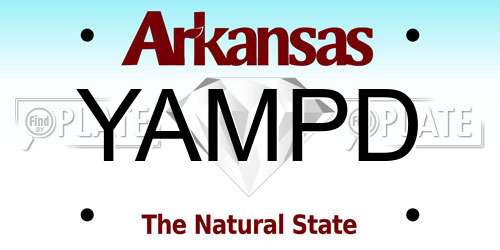 YAMPD Arkansas License Plate