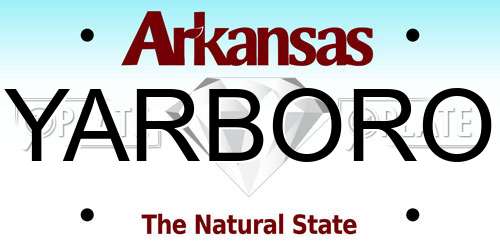YARBORO Arkansas License Plate