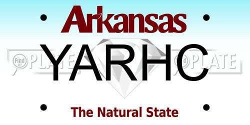 YARHC Arkansas License Plate