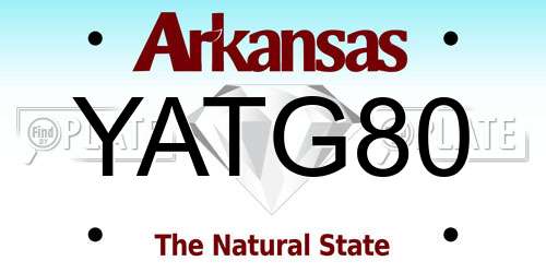 YATG80 Arkansas License Plate