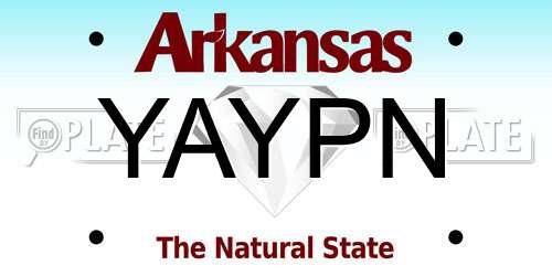 YAYPN Arkansas License Plate