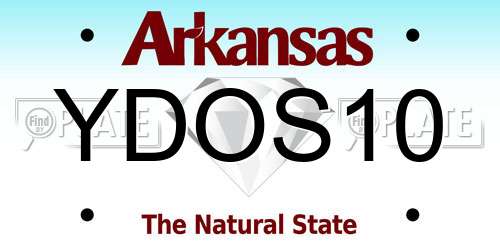 YDOS10 Arkansas License Plate