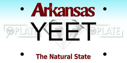 YEET Arkansas License Plate
