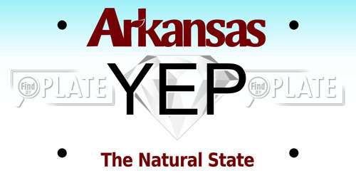 YEP Arkansas License Plate