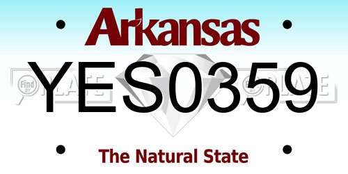 YES0359 Arkansas License Plate