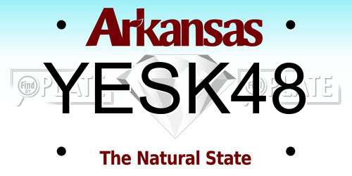 YESK48 Arkansas License Plate