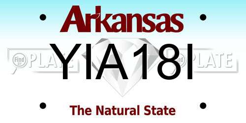 YIA18I Arkansas License Plate