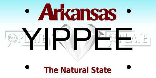 YIPPEE Arkansas License Plate