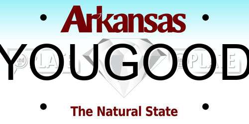 YOUGOOD Arkansas License Plate