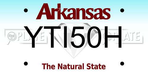 YTI50H Arkansas License Plate