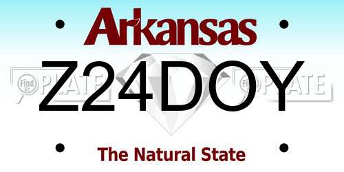 Z24DOY Arkansas License Plate