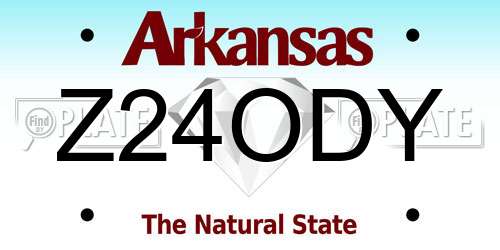 Z24ODY Arkansas License Plate