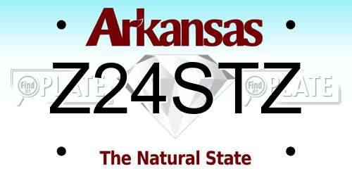 Z24STZ Arkansas License Plate