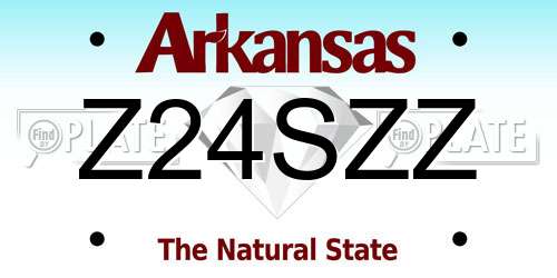 Z24SZZ Arkansas License Plate