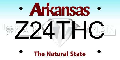 Z24THC Arkansas License Plate