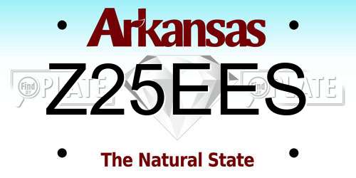 Z25EES Arkansas License Plate