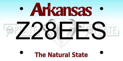 Z28EES Arkansas License Plate