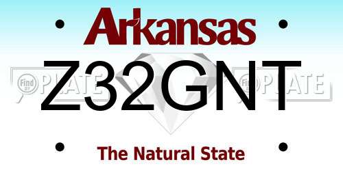 Z32GNT Arkansas License Plate