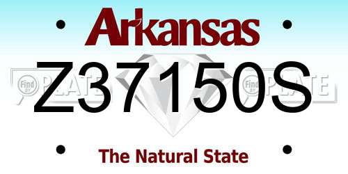 Z37150S Arkansas License Plate