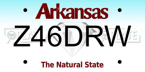 Z46DRW Arkansas License Plate