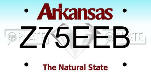 Z75EEB Arkansas License Plate