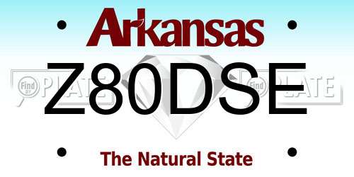 Z80DSE Arkansas License Plate