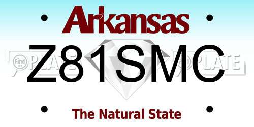 Z81SMC Arkansas License Plate