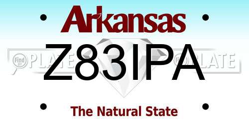 Z83IPA Arkansas License Plate