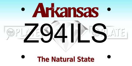 Z94ILS Arkansas License Plate