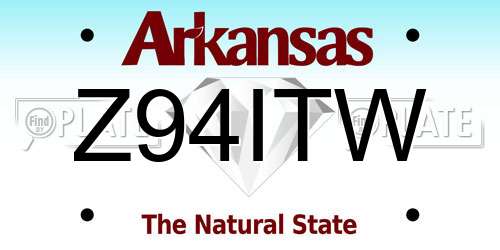 Z94ITW Arkansas License Plate