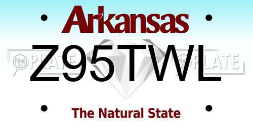 Z95TWL Arkansas License Plate
