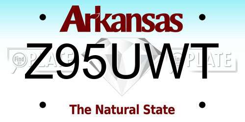 Z95UWT Arkansas License Plate