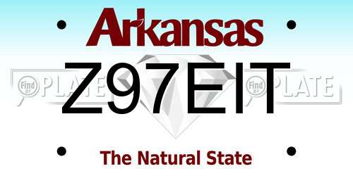 Z97EIT Arkansas License Plate