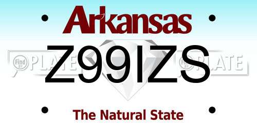 Z99IZS Arkansas License Plate