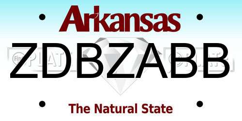 ZDBZABB Arkansas License Plate
