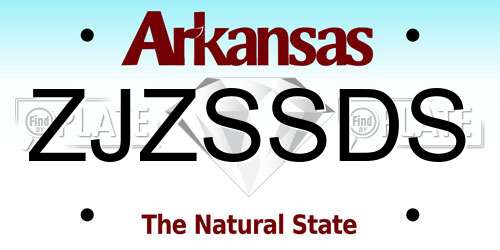 ZJZSSDS Arkansas License Plate