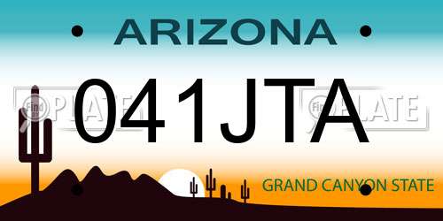 041JTA Arizona License Plate