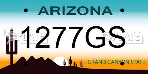 1277GS Arizona License Plate